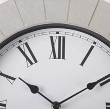 ZYBB Retro Wall Clock, Resin Wall Clock, Waterproof Outdoor Wall Clock with Thermometer, for Wall, Garden, Courtyard