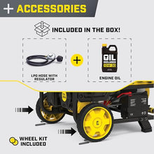 Champion 4750-Watt Electric Start Dual Fuel Portable Generator, CARB