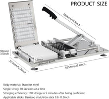 Barbecue Skewer Making Kit and Manual Grilling Tools Are Ideal for Barbecue Enthusiasts, Outdoor Picnics, and Kitchen Cooking Lovers.