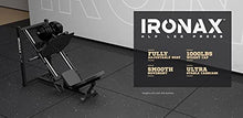 IRONAX XLP Leg Press - 45 Degree Angled Machine Compact for Fitness Black