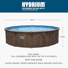 Bestway Hydrium 18' x 52" Steel Side Wall Above Ground Pool with Pump