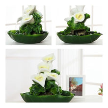 Outdoor Water Fountain Waterfall Fountain Indoor Water Calla Lily Creative Relaxation Home Decor
