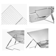 Multifunction Barbecue Grill Barbecue Grill Foldable Charcoal BBQ Grill Set Stainless Steel Smoker Grill for Outdoor Cooking Camping Picnic Outdoor Garden Charcoal BBQ Grill Party (Size : B) (B)