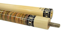 Meucci Handcrafted Billiards Pool Cue Stick - Rainbow Stain + Hard CASE (19 oz)