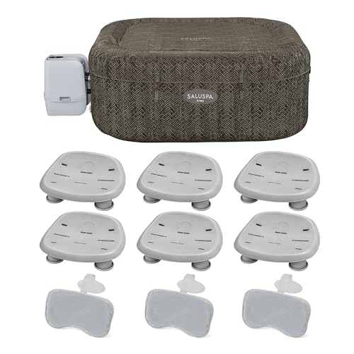 Bestway SaluSpa AirJet Inflatable Hot Tub with 140 Jets Brown