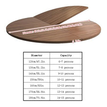 Large Round Foldable Table Top, 47.2-70.9in Diameter Wood Replace Table Top