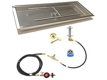 EasyFirePits Deluxe Propane Gas Fire Pit Linear Burner Pan & Full Combo Connection Kit (52.00, 40" H-Burner PAN 52X10 in)
