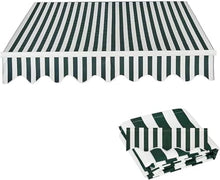 GFJYKDL Replacement Shade Fabric for Patio Umbrella Waterproof Polyester Canopy Cover for Balcony Retractable Awning Sun Shelter Material,Green-4.5x2m(14.7x6.5ft)