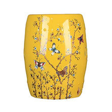 ECOLFE Garden Stool, Ceramic Decorative Drum Stool, Shoe-Changing Stool, Outdoor Garden Decorative Stool, Used in Gardens, Terraces, Deck Backyards, Etc.