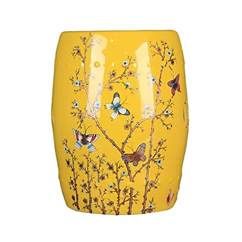 ECOLFE Garden Stool, Ceramic Decorative Drum Stool, Shoe-Changing Stool, Outdoor Garden Decorative Stool, Used in Gardens, Terraces, Deck Backyards, Etc.