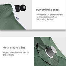 GFAZXDS Adjustable Green Garden Parasol Umbrella - 4-Speed Height Control Removable & Easy to Store - Perfect Outdoor Beach Umbrella for Patio & Garden Use,Black Green-3.2M