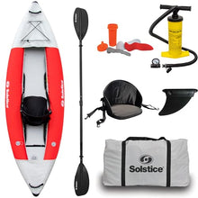 Solstice Flare 1 Person Inflatable Fishing Kayak Boat Flare Performance Kayak (1P)