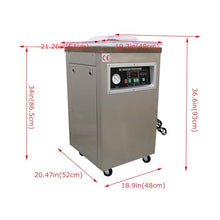BREVELTION Single Chamber Vacuum Packaging Machine Stainless Steel 110V 900W