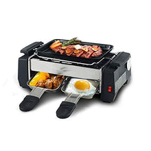 AFPSDLFJDLS Multifunction Electric Griddles Smokeless Barbecue Non Stick Mini Grill for Picnic