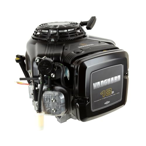 Briggs and Stratton 356776-0013-G1 Vanguard Series, Twin Cylinder, 4-Cycle Gas Engine, 1" x 3-3/16" Crankshaft, Black