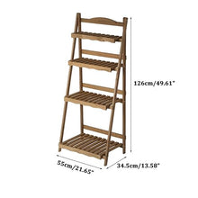 Foldable Flower Showcase Shelf Brackets Indoor Flower Stand Outdoor Flowerpot Stand Multifunctional Plant Display Rack Modern Storage Rack For Patio Balcony Entryway Porch Creative Plant Shelf