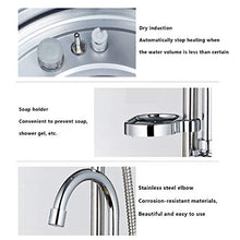 Compact Shower Pump Handheld Outdoor Shower 304 Stainless Steel Liner Smart Control Panel 2000w/150L 360° Universal Wheel for Home and Outdoor use (150 Luxury Models)