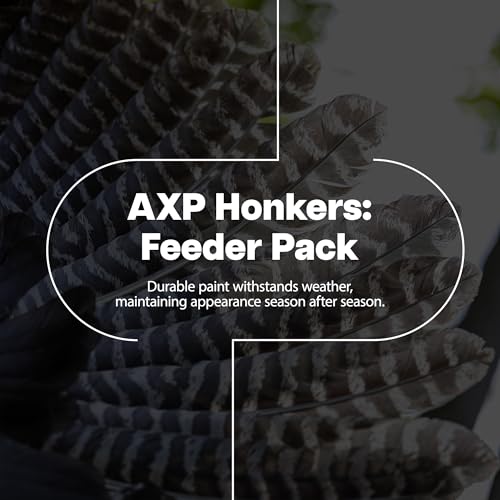 Avian-X AXP Honkers Full Body Canada Goose Decoys Pack - 4 Feeders & 2 Walkers, Flocked Heads, Ultra Realistic Paint Brown/Gray/White