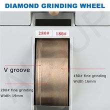 ALSUP Lens Grinder Hand Lens Edger Eye -Glasses Hand Edger with V-Groove Manual Lens Edger Polisher Grinding Single Wheel Grinder