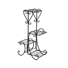 iumLeap 4 Tiers Metal Home Flower Seeds Plant Display Stand Garden Instruments Pot Storage Rack Shelf Gardening Tools and Equipment