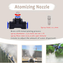 ERRULAN Outdoor Misting Cooling System Kit, 394/1181/ 1969 inch Scenic Area Fogging Watering System, Professional Site Fence Sprinkler for Cooling
