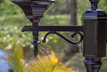 Kenroy Home Villa 6' Traditional 2-Light Decorative Vintage Outdoor Portable Street Lamp with Clear Glass Panels for Deck, Patio, Porch, Walkways, or Backyard Events, Oil Rubbed Bronze
