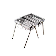 Folded Portable Charcoal BBQ Grill Outdoor Barbecue Charcoal Stainless Steel Kebab Grill Folding Grill Portable Grill for Camping
