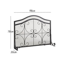 Fireplace Screen Black European Style Fireplace Screen Fireplace Screen Home Fireplace Screen with Mesh Fence Screen Protector Fireplace Fire Screen