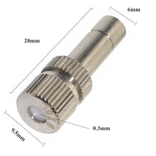 Low Pressure misting Water Mist Nozzle Spray Nozzles Fog Sprayer Stainless Steel Garden Slip lock Quick Connectors (D 10Pcs)