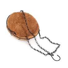 Hanging Coconut Vegetable Flower Pot Basket Liners Planter Garden Decor Iron Art Garden Flower & Planters Pots (Size : 25cm) ()