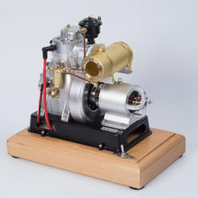 OKMO Hit and Miss Engine Model, 185-Type Micro Single-Cylinder 4-Stroke Gasoline Engine Model for Classic Vintage Tractor (Generator Version)