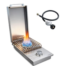 Built-in Side Burner for Outdoor Kitchen, Propane & Natural Gas, 304 SS