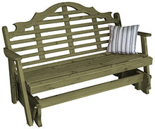 Furniture Barn USA Cedar 5' Marlboro Glider Linden Leaf Stain