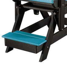 American Furniture Classics OS Home and Office Model 516ARB Fan Back Balcony Glider Made in The USA- Aruba, Black