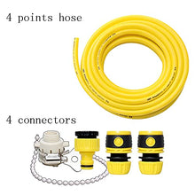 C/H 100M Reinforced PVC Garden Hose Yellow Green