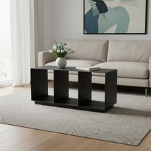 HomeRoots 668140 36 in. Charcoal Aluminum Outdoor Coffee Table