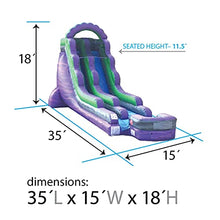 TentandTable 18FT Commercial Inflatable Water Slide & Blower, Purple Marble