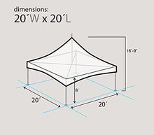 TentandTable 20' x 20' Premium High Peak Frame Party Tent, White Top