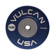 VULCAN Prime Color Competition Bumper Plates 250 lb Set Green Blue Red