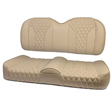 MODZ FS2 Custom Golf Cart Front Seat for Club Car Precedent/Onward/Tempo - [2004-Up] - Khaki Base - Double Diamond Pattern