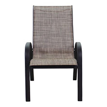 Courtyard Casual Santa Fe Collection Sling Chair 4 Piece Set Java