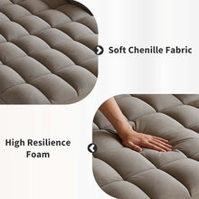 WDYLWFHW 65" Modern Dark Gray Velvet Foldable RV Love Seat Sofa