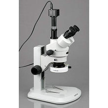 AmScope Digital Trinocular Stereo Zoom Microscope 3.5X-90X White