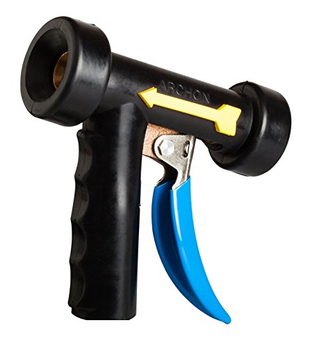 ARCHON Industries RT12-SB Rear Trigger Water Spray Nozzle - Heavy Duty & Light Weight - Made With Stainless Steel - Black - 1 Count