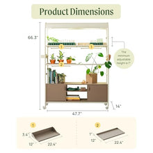 Vego Garden 4 Tier Pro Rolling Metal Corner Plant Stand Indoor