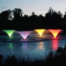 Kasco Aerating Fountain 1/2HP with Color-Changing LED Lights White