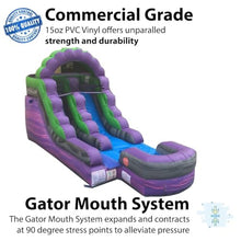 TentandTable 12FT Commercial Inflatable Water Slide & Blower, Purple Marble