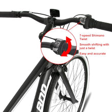 HH HILAND Hybrid Bike Step-Over/Step-Through Frame 700C Black
