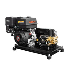 Canpump Belt Drive Pressure Washer: 4000 psi @ 4 US gpm, 15 hp Loncin G420F Gas Engine, Triplex Plunger Pump, External Unloader with Extended Bypass, Plate Mounted