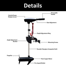 YUEWO 12V Electric Trolling Motor 68lb Thrust for Saltwater Kayaks
